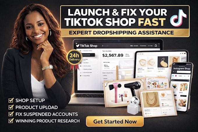 setup tiktok shop, facebook shop tiktok ads fix tiktok shop shopify dropshipping
