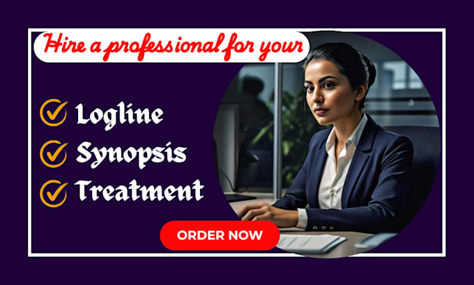 write synopsis treatment logline to pitch movie script screenplay or story book