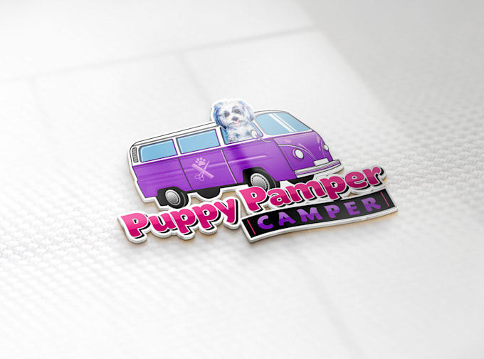 make a pamper your pet creative pet grooming logo design