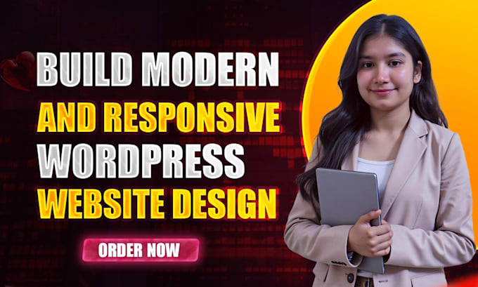 build modern and responsive wordpress website design