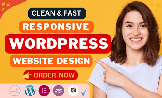 build, rebuild, clean design or responsive wordpress website