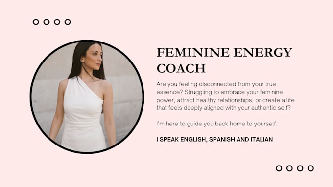 be your feminine energy coach