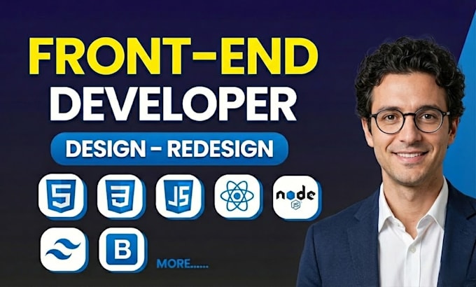 be your expert front end website developer using react, next js and javascript
