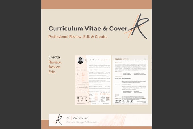review, edit and create a professional CV architecture and interior design