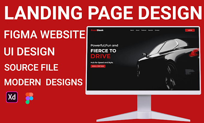 do figma landing page,UI UX design, web landing page UI UX design figma