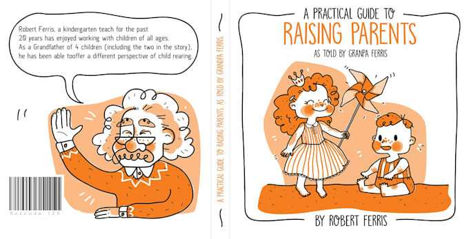 design charming children book cover and logo design