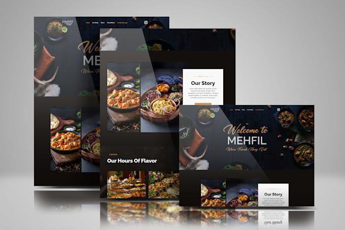 create your restaurant website and logo