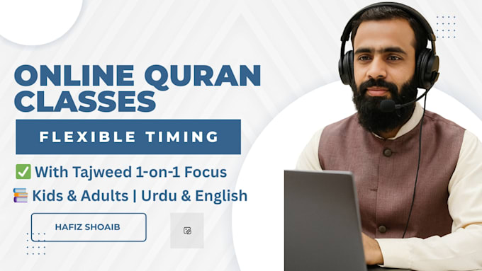 teach quran online with tajweed for kids , adults   one on one