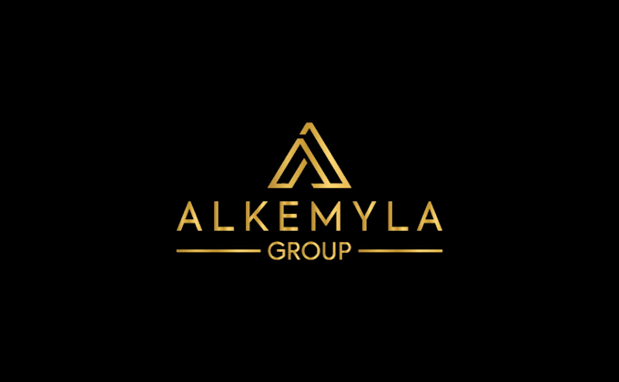 design minimalist business brand logo with copyright