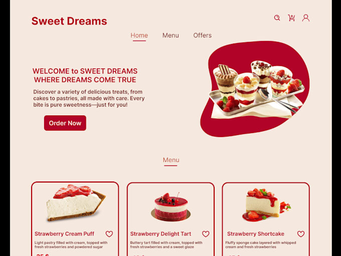 Design restaurant website with online food order system delivery,pickup ...