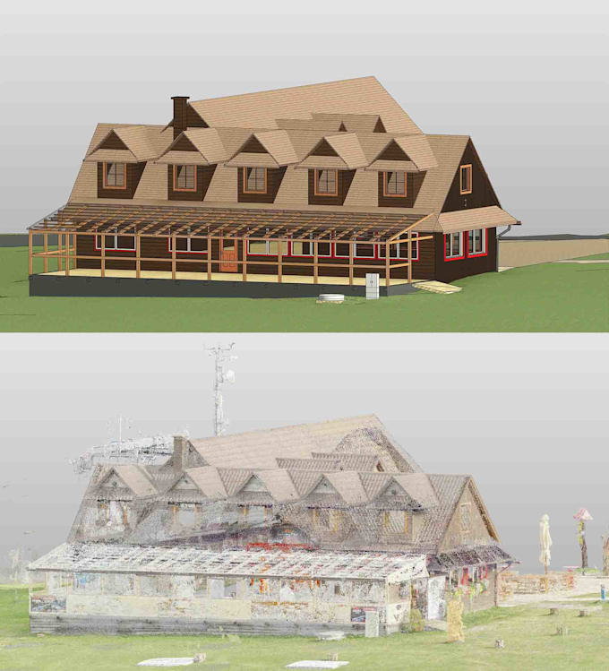 convert point cloud to 3d model revit bim and cad drawing