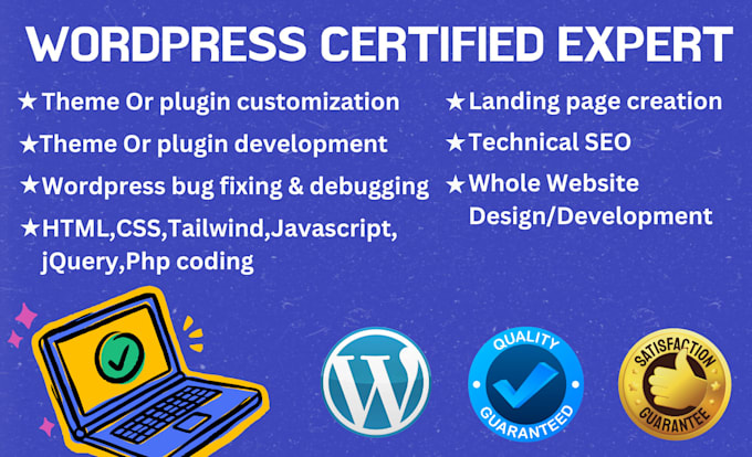 fix, customize, develop wordpress woocommerce themes,plugins