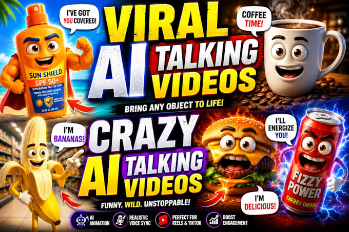 create viral ai talking object videos for reels, shorts tiktok, ai animation