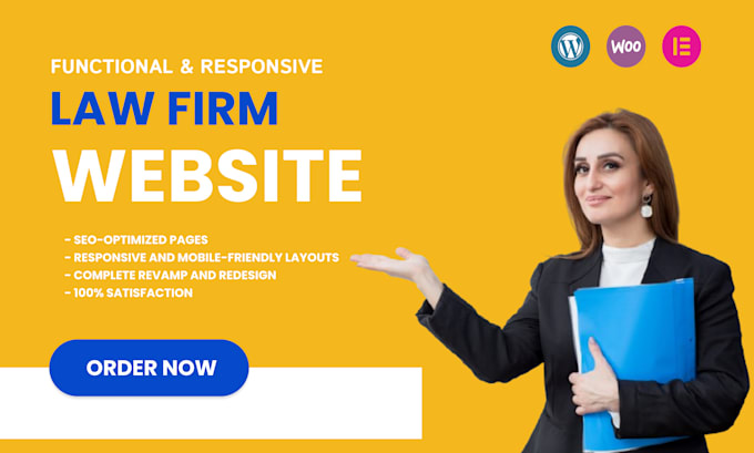 design law firm website for attorney legal lawyer website development