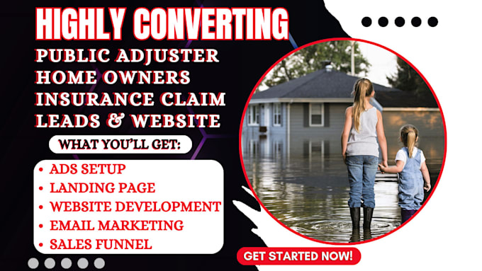 converting public adjuster leads hurricane homeowner insurance leads via ads