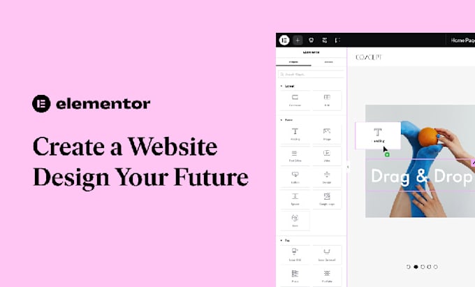 create wordpress website with elementor builder plugin