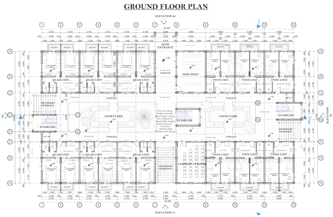design 2d and 3d floor plan, archicad bim x hypermodel, approval set of drawings