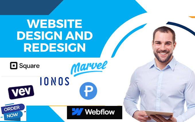 design on vev, marvel, web com, ionos, pageflow website