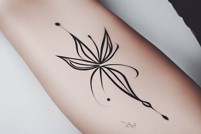 create a minimalist tattoo design