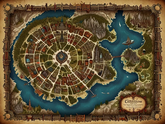 create your fantasy city map
