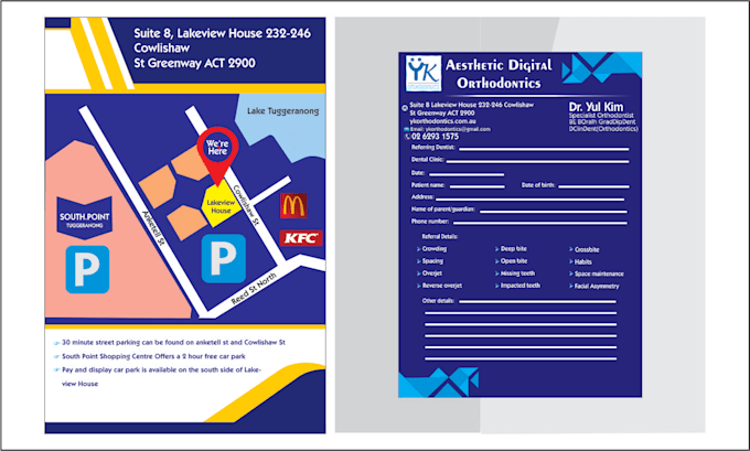 create doctor prescription pads, business card design