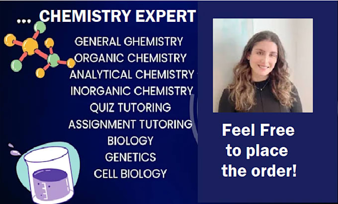 assist you in chemistry, organic, physical, inorganic, general and analytical
