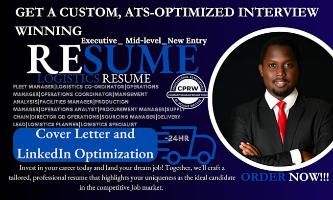 write an enhanced ats optimized logistics, warehouse resume for career success