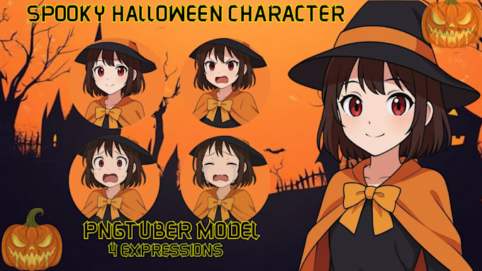 draw png tuber chibi rigging vtuber model live2d pngtuber in anime style