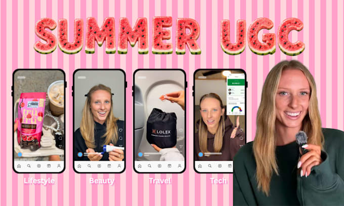 be your female ugc creator for reels and tiktok