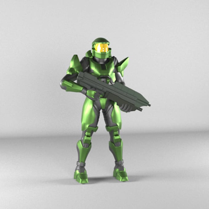 create a 3d character model for games or film