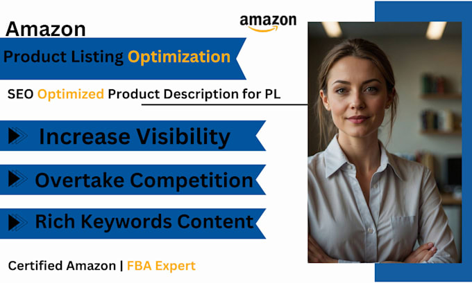 do SEO amazon listing optimization and product listing for amazon