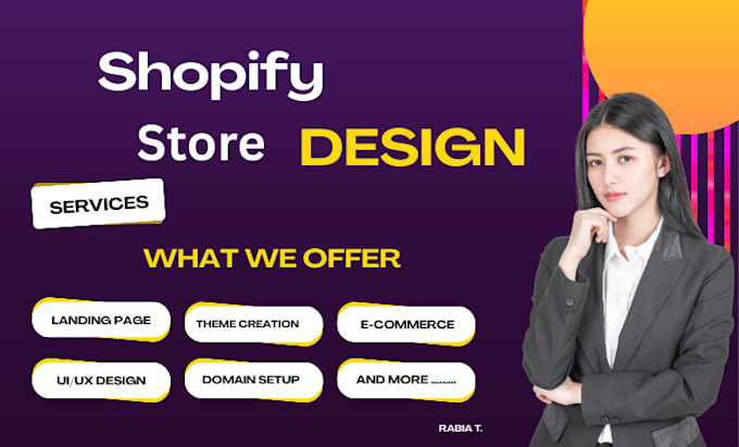 design shopify ecommerce website, build shopify online store
