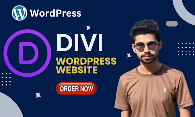design wordpress divi website in divi builder and divi theme