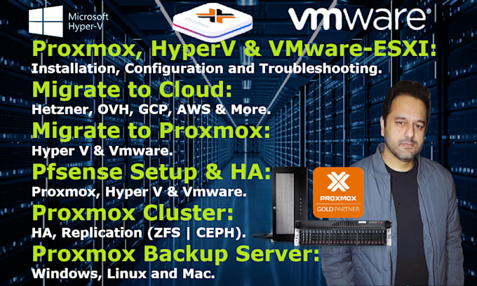 setup and fix proxmox and hyper v