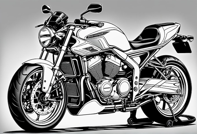 make vector line art or super detailed line art work vector