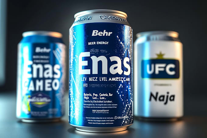 do energy drinks, soda can label, juice label and 3d mockup