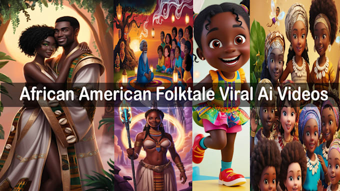 create viral african folktale story videos