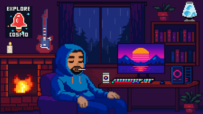 design unique pixel art animations in 8 bit and 16 bit style