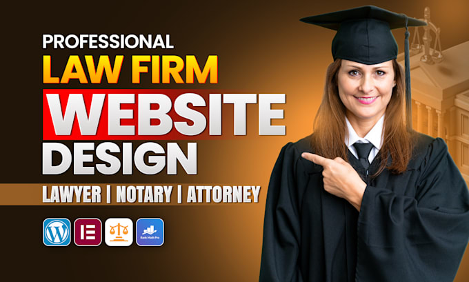 design lawyer website, law firm, notary, attorney, wordpress website