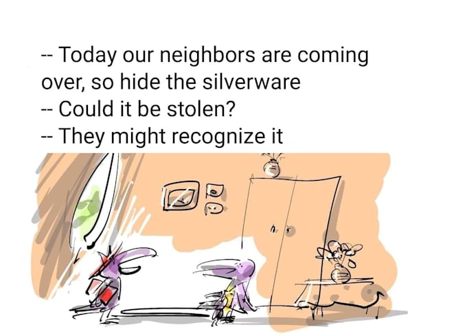 do humorous cartoons and book illustrations nonfiction