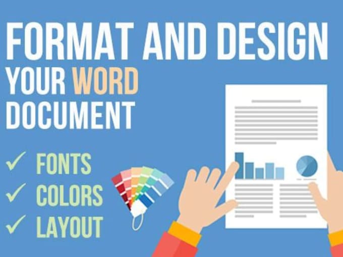 edit, design or format word document