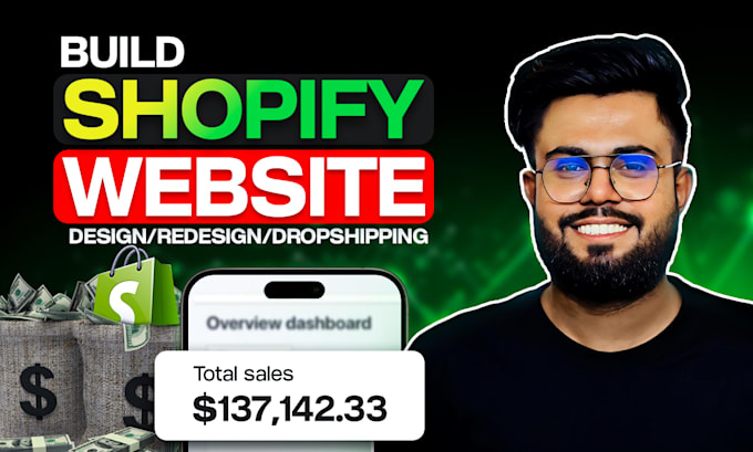 build shopify store or dropshipping store for you
