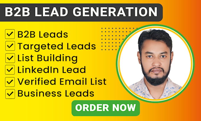 provide b2b leads list, list building and linkedin list