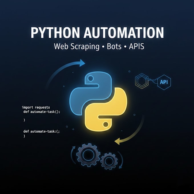 do python automation, web scraping, bots and API development