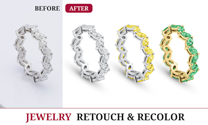 do high quality jewelry and watches retouch in photoshop