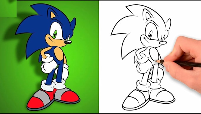 draw your sonic oc, sonic character, furry in nsfw