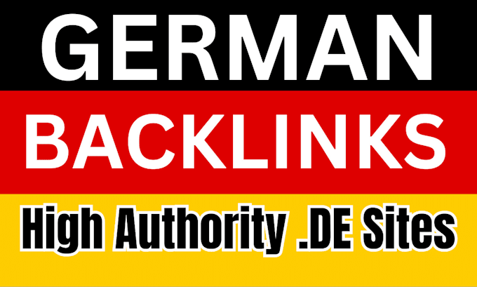 do 100 german backlinks on high authority de sites