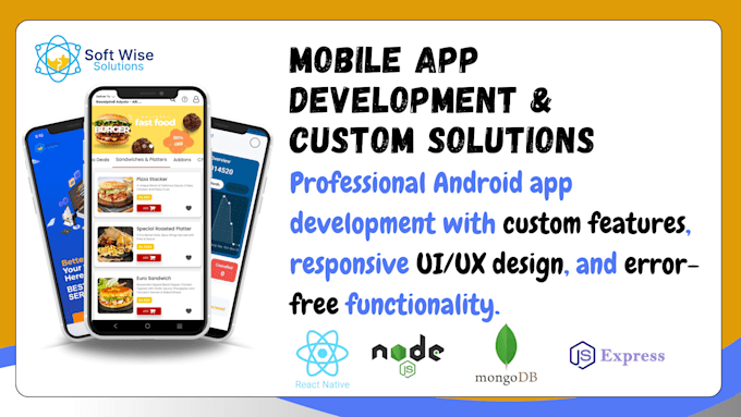 develop custom android apps, convert web to mobile, and bugs fixing