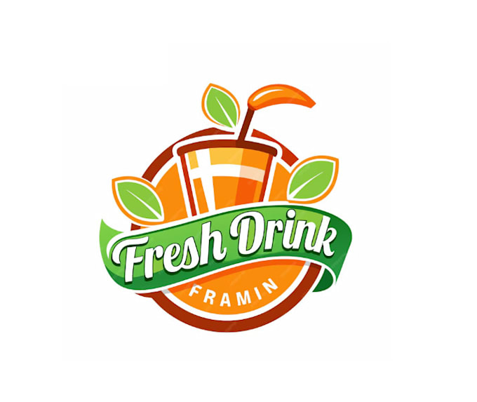 design attention popular juice or drink logo