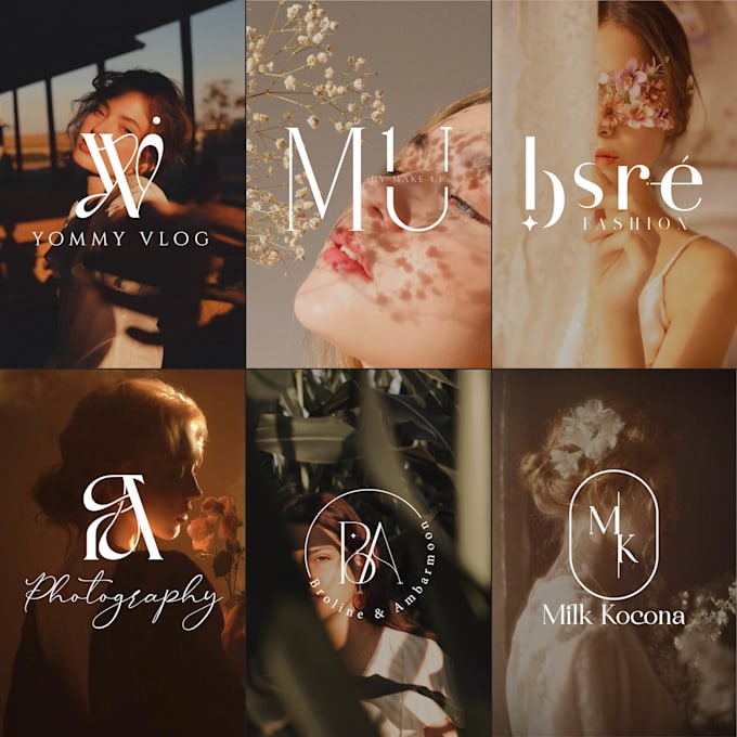 do creative luxury  business font logo